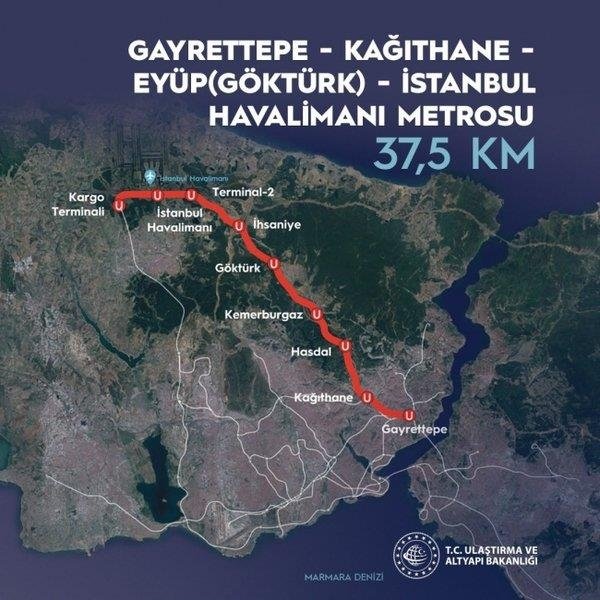 İstanbul Havalimanı Metrosu Kasım’da (2022) Açılacak