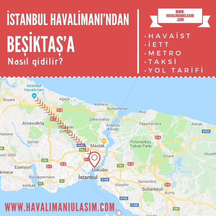 İstanbul Havalimanı'ndan Beşiktaş'a HAVAİST/HAVAŞ Var mı?, İstanbul Havalimanı'ndan Beşiktaş'a Metro ile Gidilir mi? İstanbul Havalimanı Beşiktaş Ulaşım Bilgileri
