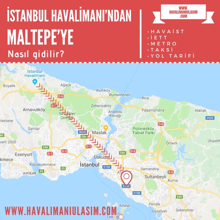 İstanbul Havalimanı'ndan Maltepe'ye HAVAİST/HAVAŞ Var mı?, İstanbul Havalimanı'ndan Maltepe'ye Metro ile Gidilir mi? İstanbul Havalimanı Maltepe Ulaşım Bilgileri