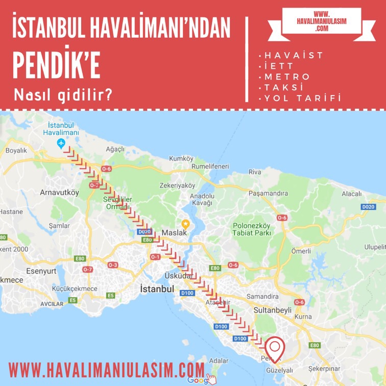 İstanbul Havalimanı'ndan Pendik'e HAVAİST/HAVAŞ Var mı?, İstanbul Havalimanı'ndan Pendik'e Metro ile Gidilir mi? İstanbul Havalimanı Pendik Ulaşım Bilgileri