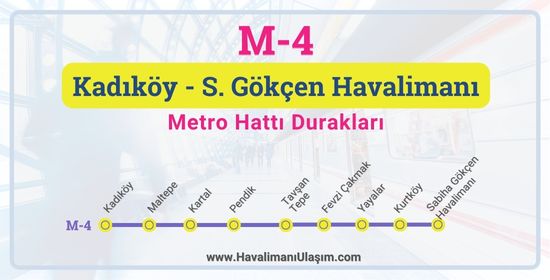 Kadıköy Sabiha Gökçen Metro Hattı Durakları